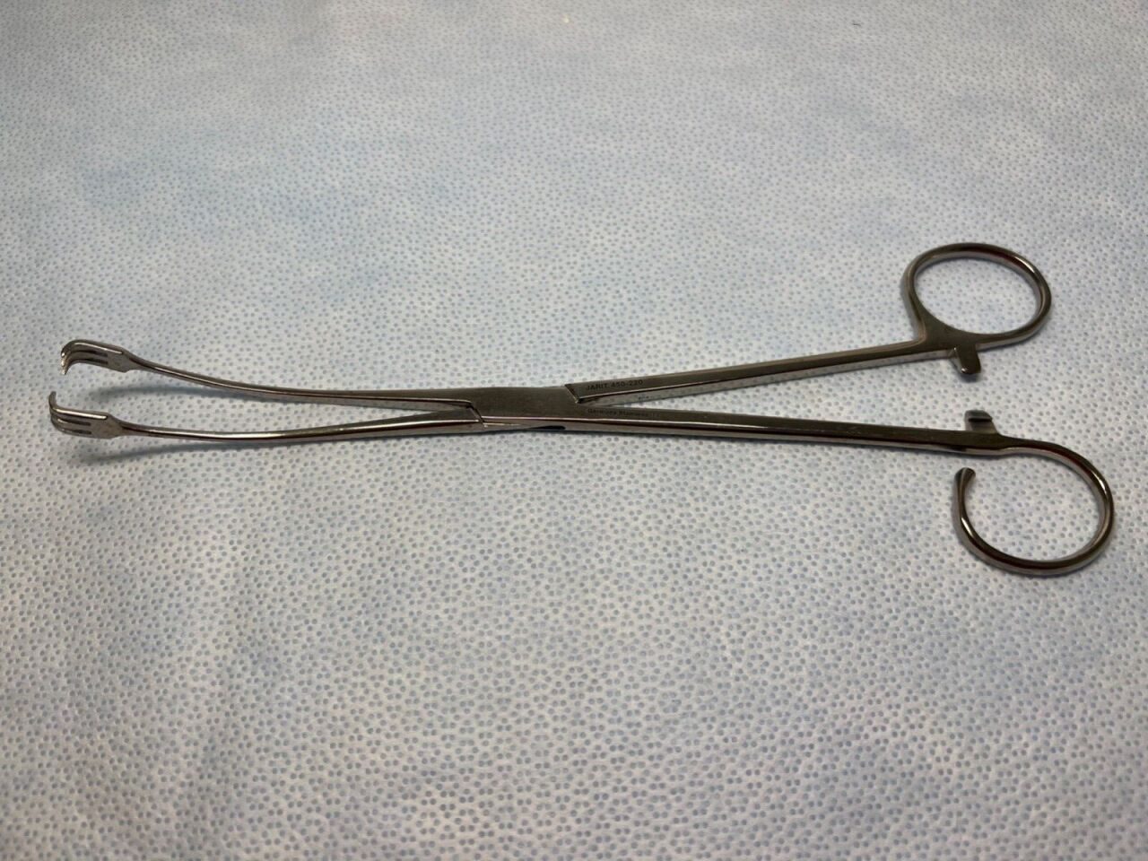 JARIT 450-220 3 X 3 Teeth 8-1/2" Length Ballenger Tonsil Forceps