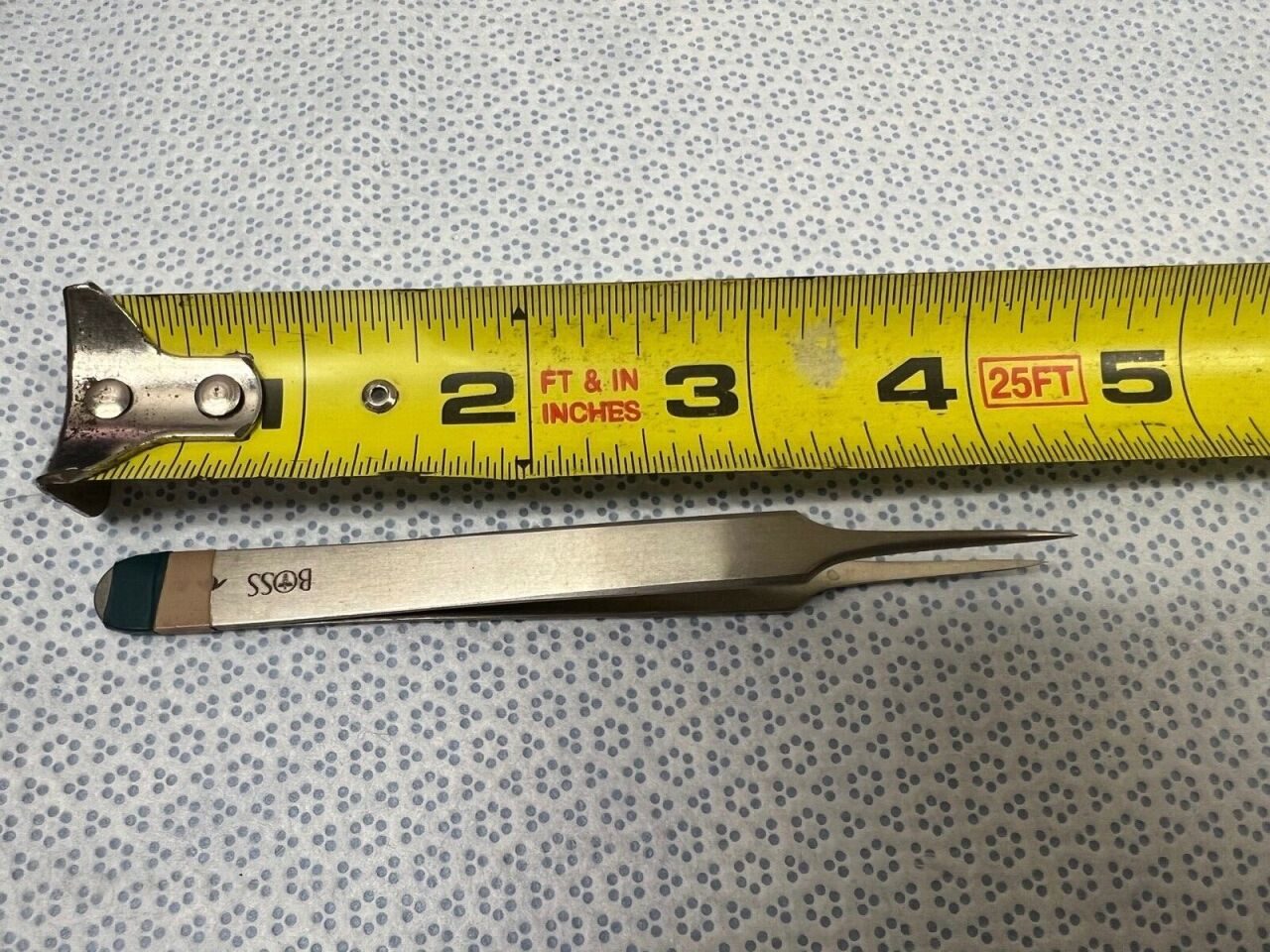 BOSS INSTRUMENTS  Surgical 4-1/3" Fine Point Precision Forceps — photo 4