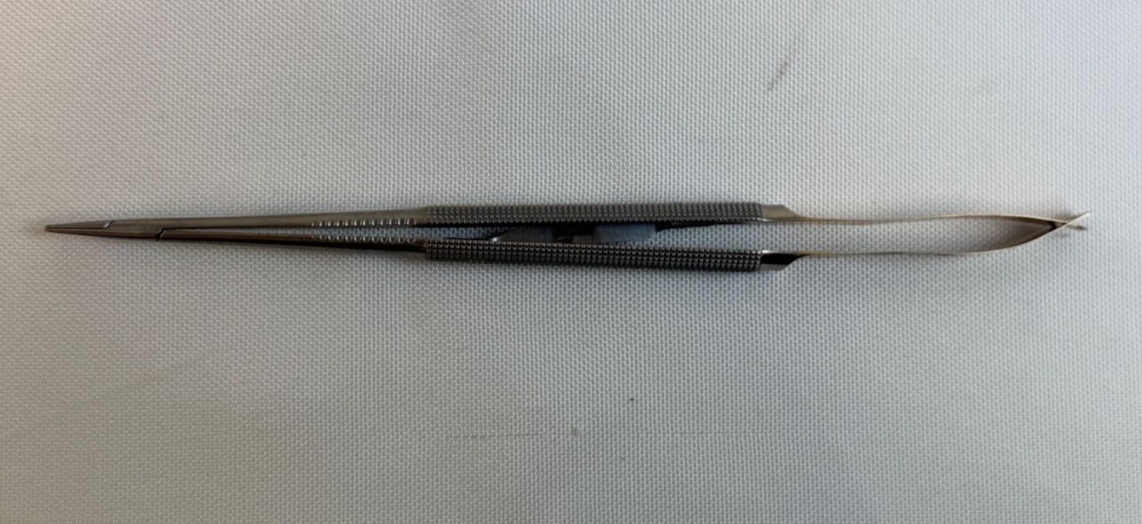 ADLER 54-7608 T/C w/ Catch 7" Neuro Vascular Micro Rhoton Needle Holder — photo 5