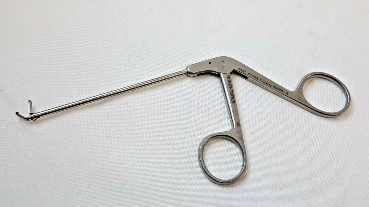 KARL STORZ Blakesley Rhino Force Size 0 Upturned 45° 3mm Through Cut 457001 B Rhino-Force Blakesley ENT Sinus Forceps 45° 13 cm Size 1 — photo 2