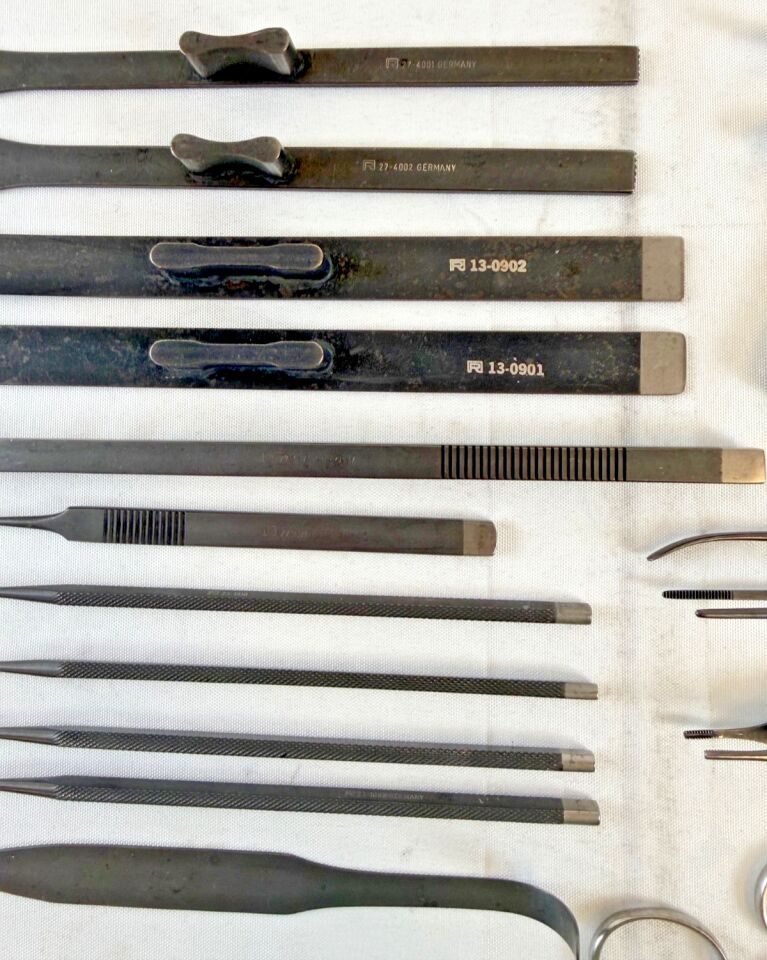 VARIOUS  Richards Smith & Nephew Rhinoplasty Set Pan Ebonized Black Anodized — photo 5