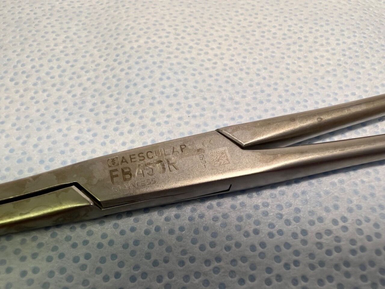 AESCULAP FB450R DeBakey Atraumatic Patent-Ductus Clamp Straight 8-1/4" — photo 2