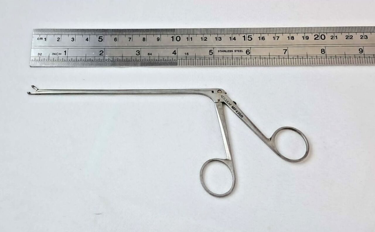 AESCULAP MF435R Rhoton Tumor Cup Forceps 2mm Straight — photo 5