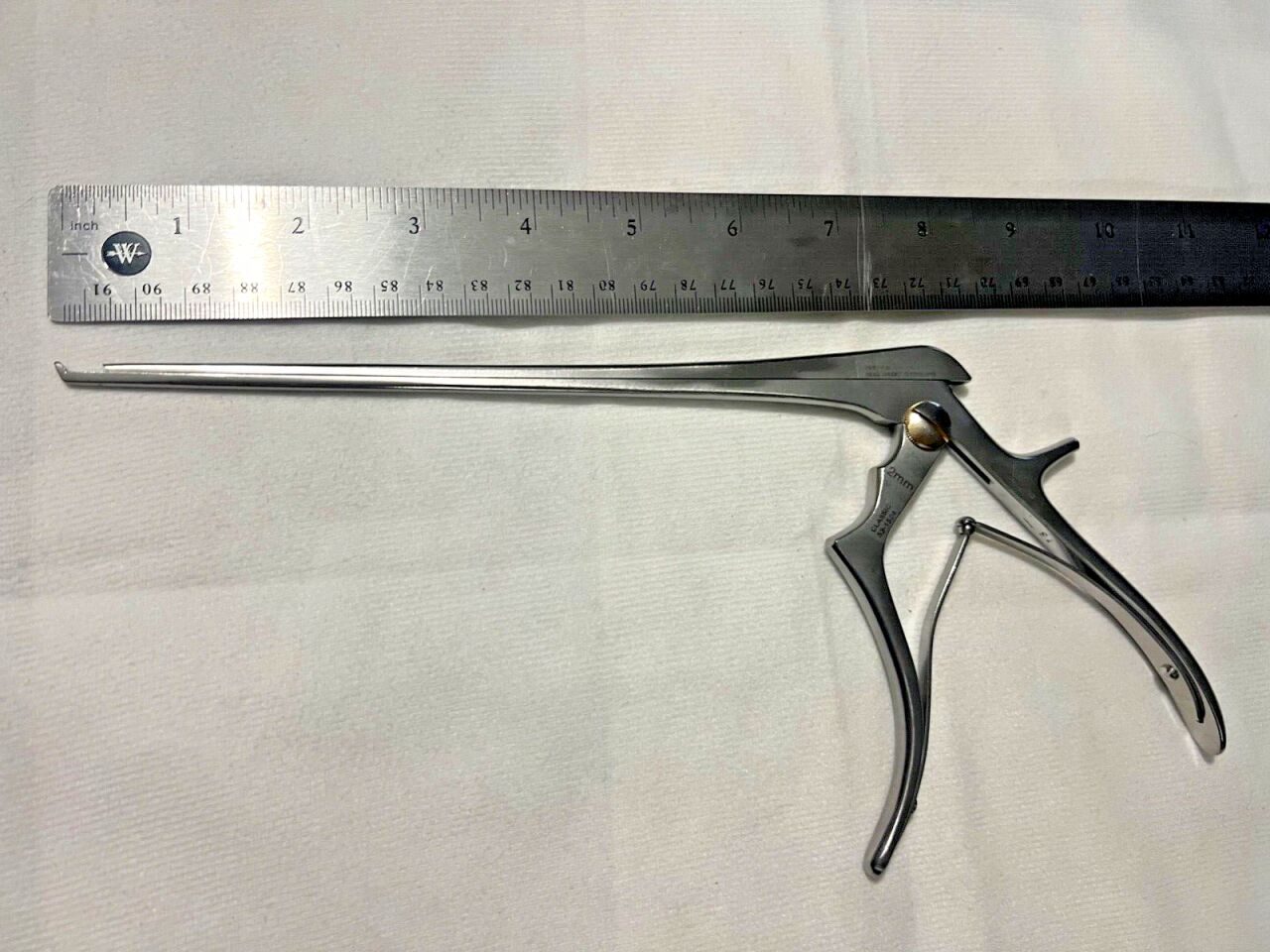 SYMMETRY 53-1524 Cervical Kerrison Rongeur 2mm X 40deg UpBite 8" Length — photo 6