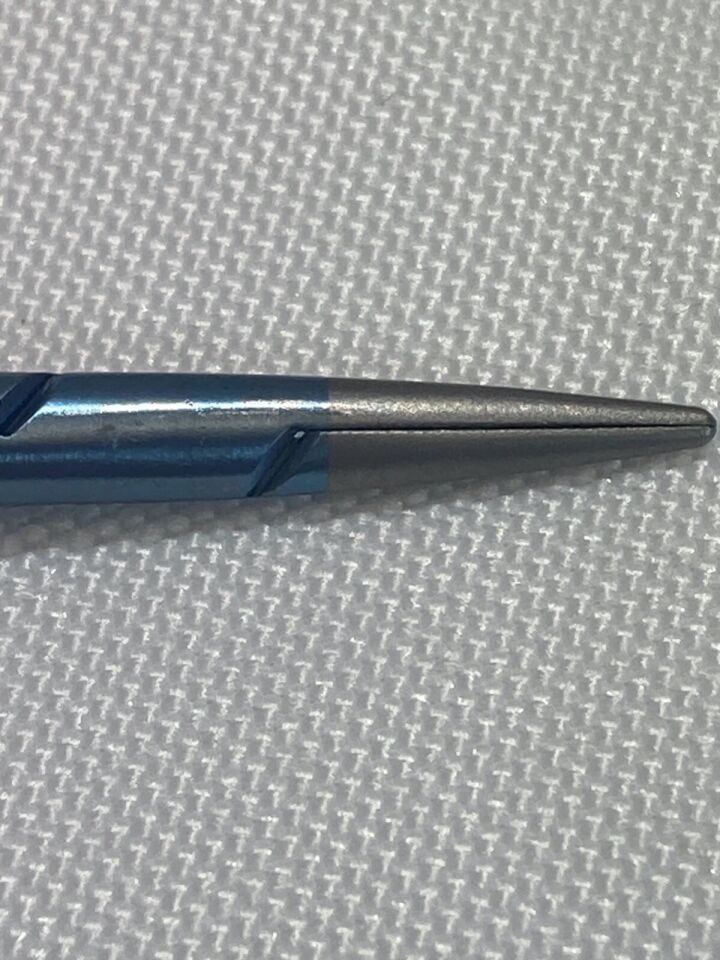 SCANLAN 3003-225 Titanium Jacobson Micro Needle Holder Flat Handle Diamond Dust — photo 6