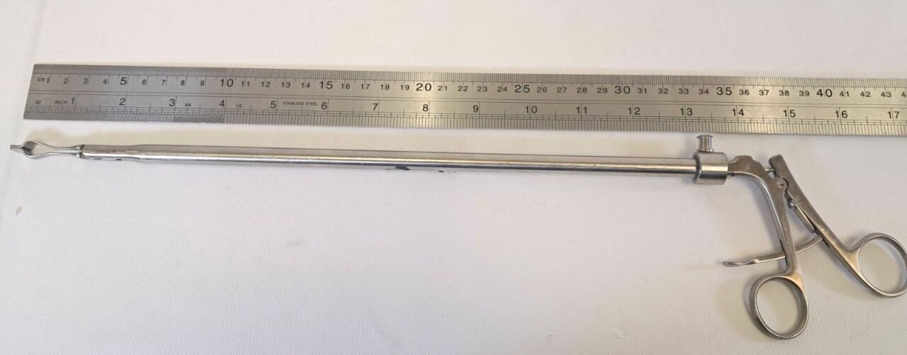 ENDOPLUS EG234R Laparoscopic 10mm Grasping Forceps w/ Ratcheting Handle — photo 6