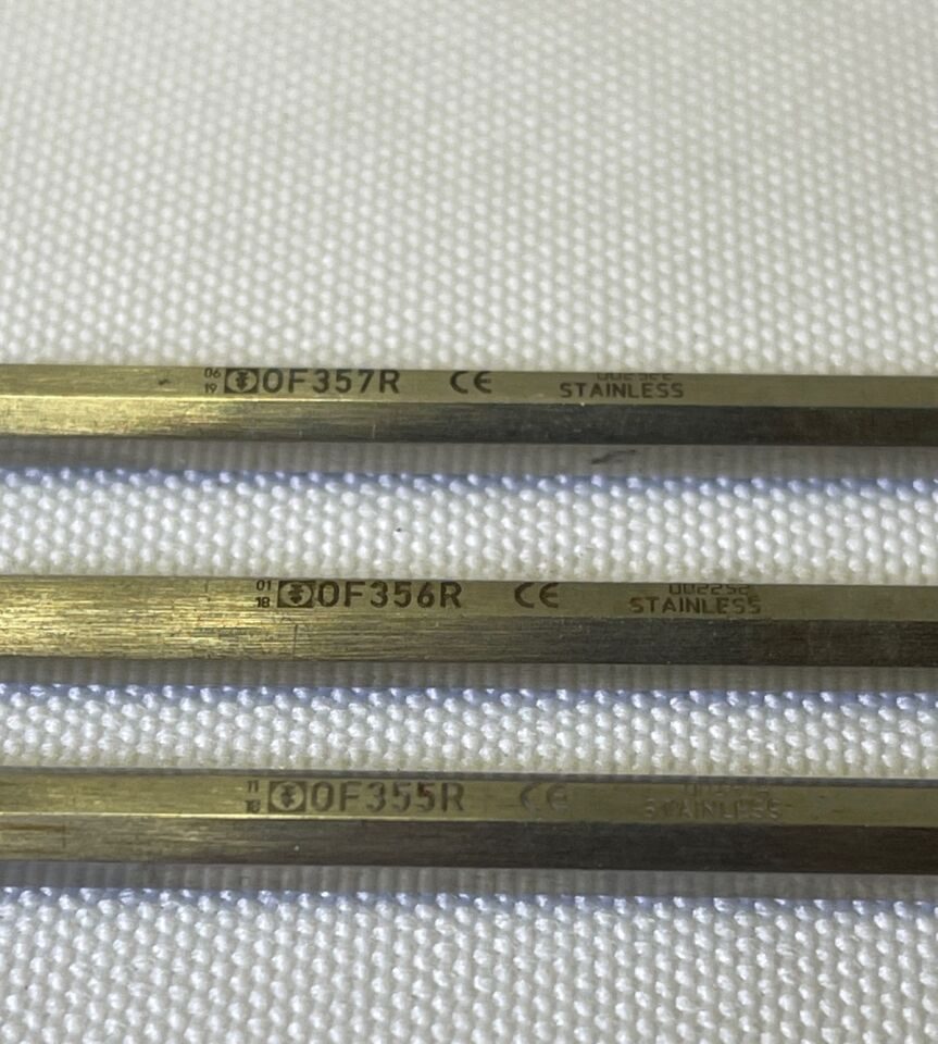 AESCULAP OF355R OF356R OF357R Angled Tip Buck Ear Curettes Blunt — photo 2