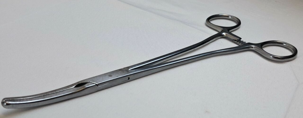 JARIT 505-281 8-1/2" Locking Serrated Z-Hysterectomy/Parametrium Forceps — photo 3