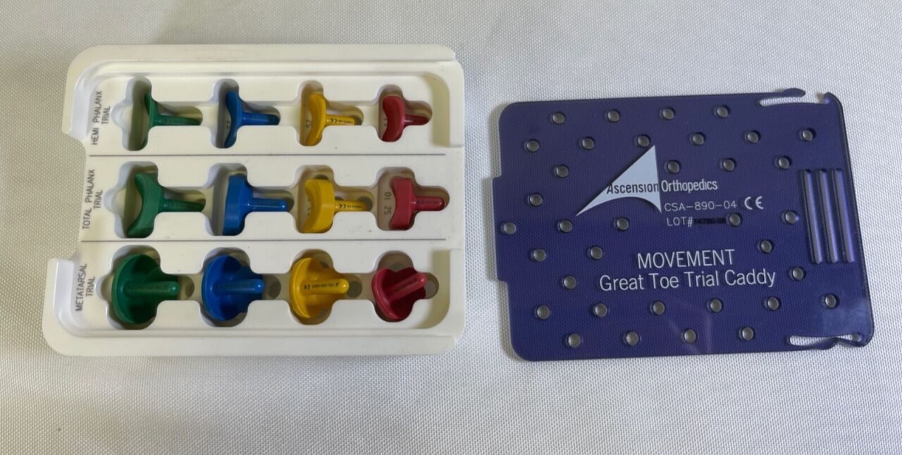 ASCENSION ORTHOPEDICS CSA-890-02 MOVEMENT Great Toe System w/ Sterilization Case — photo 10