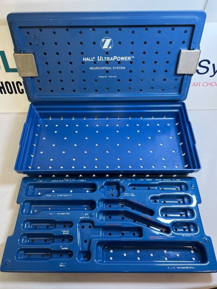 ZIMMER HALL 7020-200 Ultra Power Neuro/Spine System Sterilization Tray