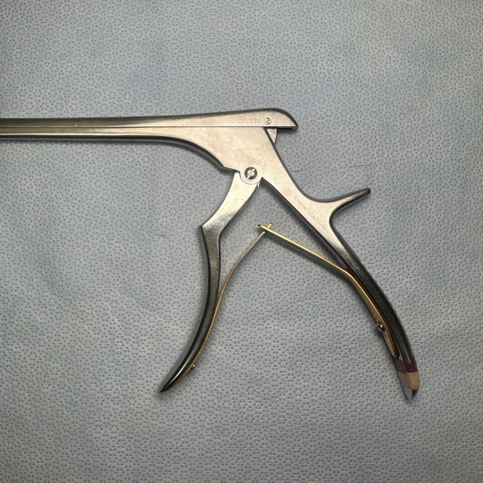 V. MUELLER NL4071-086 & NL4071-085 Spurling Rongeur 5mm & 6mm X 40deg Up-Cutting 8" Length — photo 3