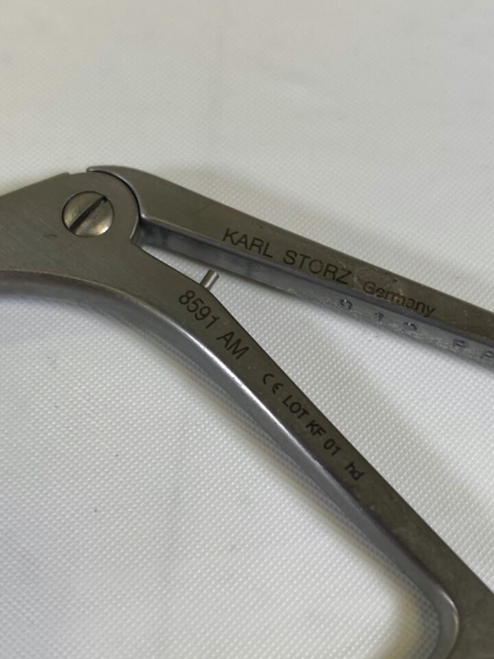KARL STORZ 8591AM Kleinsasser Mini Forceps 1mm Cup Jaws Straight 23cm — photo 2