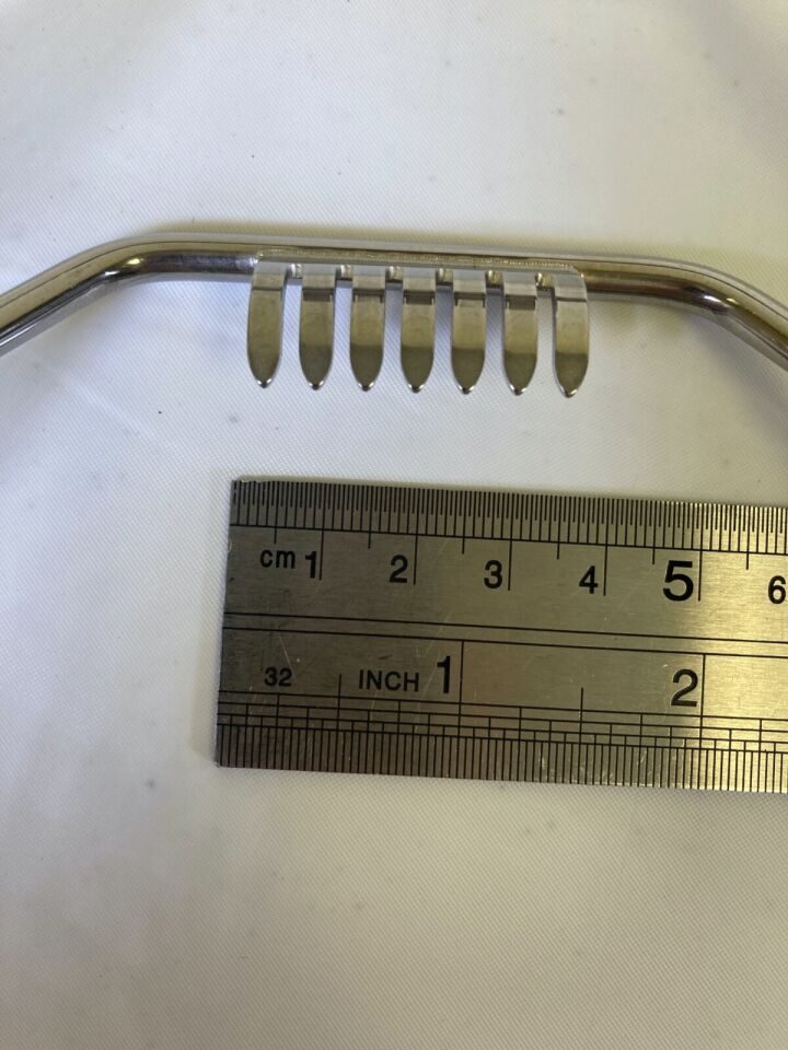 PILLING WECK 485265 Mahorner Thyroid Retractor 7 Sharp Prongs 9" (23cm) ENT — photo 8