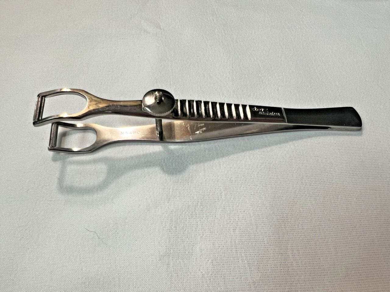 STORZ N5480 ENT Forceps 14mm Tips X 4.2" Length Cottle Columella Forceps — photo 2