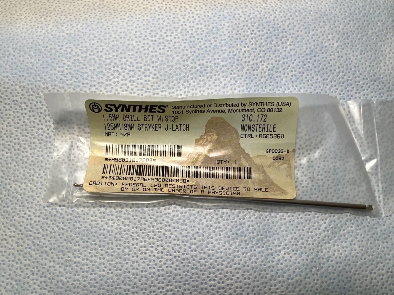 SYNTHES 310.172 Drill Bit