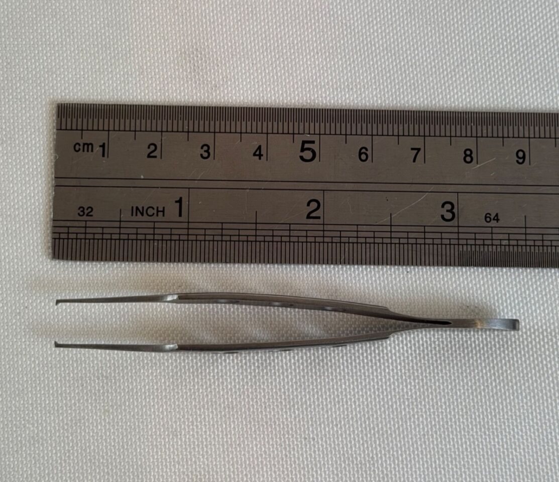 V. MUELLER OP3410 Bishop-Harmon Iris Forcep 3-3/8" 1x2 Teeth — photo 6