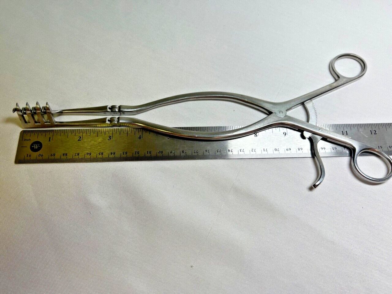 BECKMAN 50-1165 Thyroid Retractor Hinged Sharp 4 X 4 Teeth — photo 7