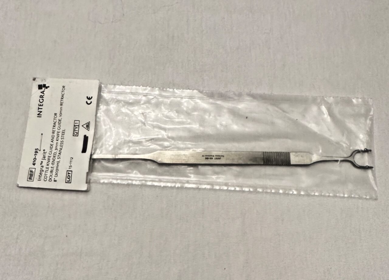 JARIT 410-195 Double-Ended 3mm & 10mm Retractor Cottle Knife Guide & Retractor