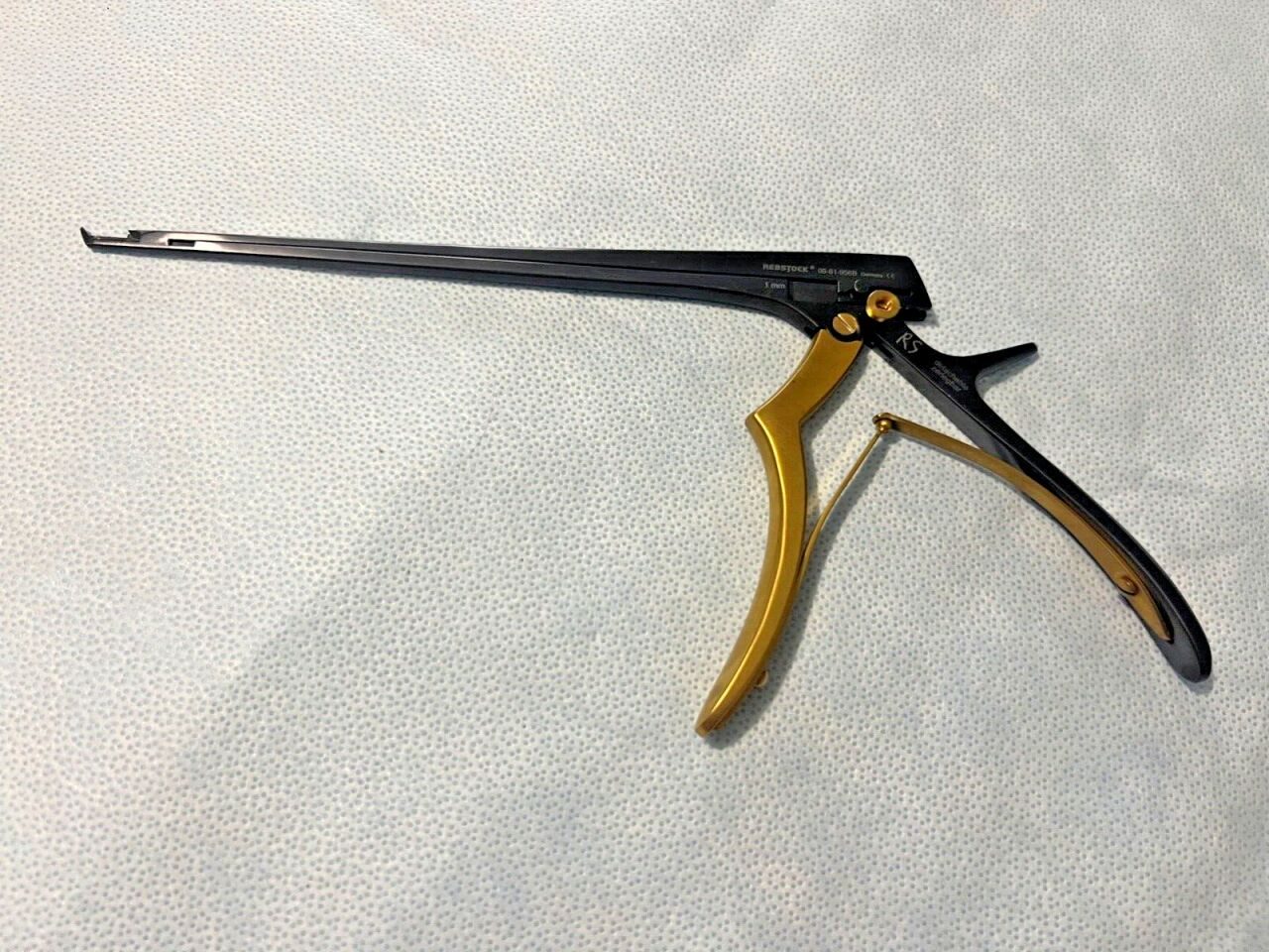 REBSTOCK SURGICAL 06-61-956B Laminectomy Kerrison Rongeur 1mm X 40deg X 8" Spinal — photo 1
