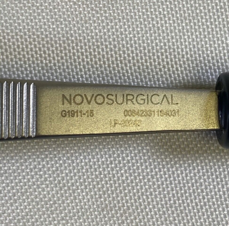 NOVO SURGICAL G1911-15 4.5" Smooth Tip Bipolar Adson Forcep Plastic Surgery — photo 2