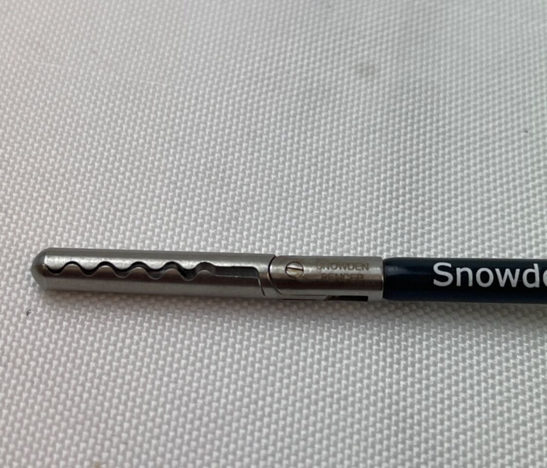 SNOWDEN-PENCER 90-8866 Crocodile Grasper 5mm x 36cm Ratchet Pistol Grip Handle — photo 3
