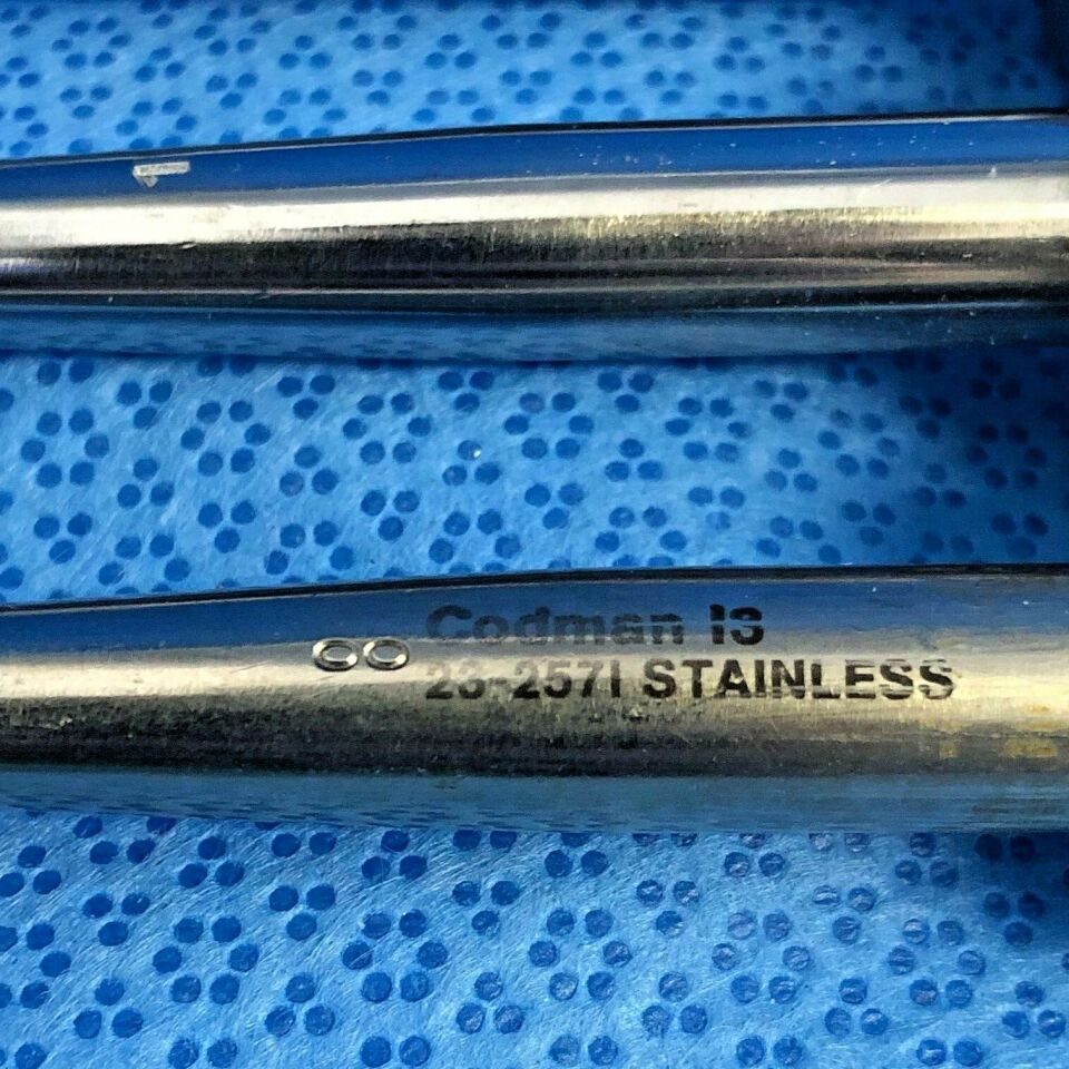 CODMAN Size 00-4 Set of 4 Straight 11" Cobb Curettes — photo 5