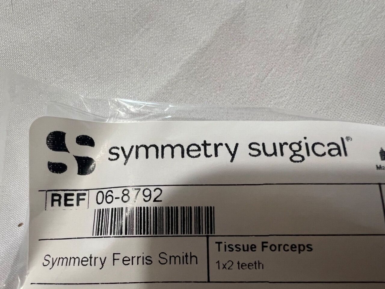 SYMMETRY SURGICAL 06-8792 1x2 Teeth X 7" Length Ferris Smith Tissue Forceps — photo 2