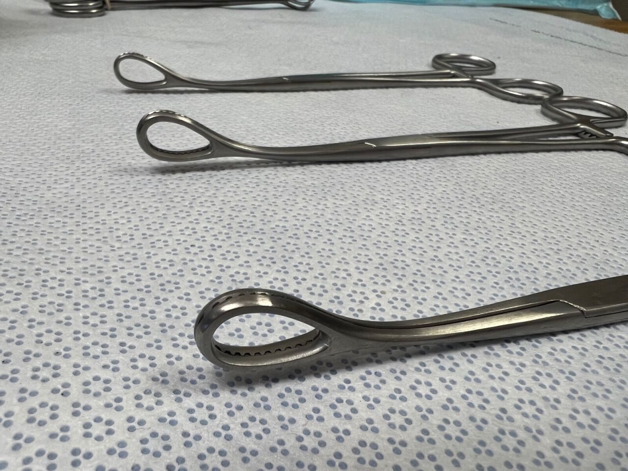 JARIT 116-112 Foerster Sponge Holding Forceps 7" Curved Serrated Jaws Set of 4 — photo 3