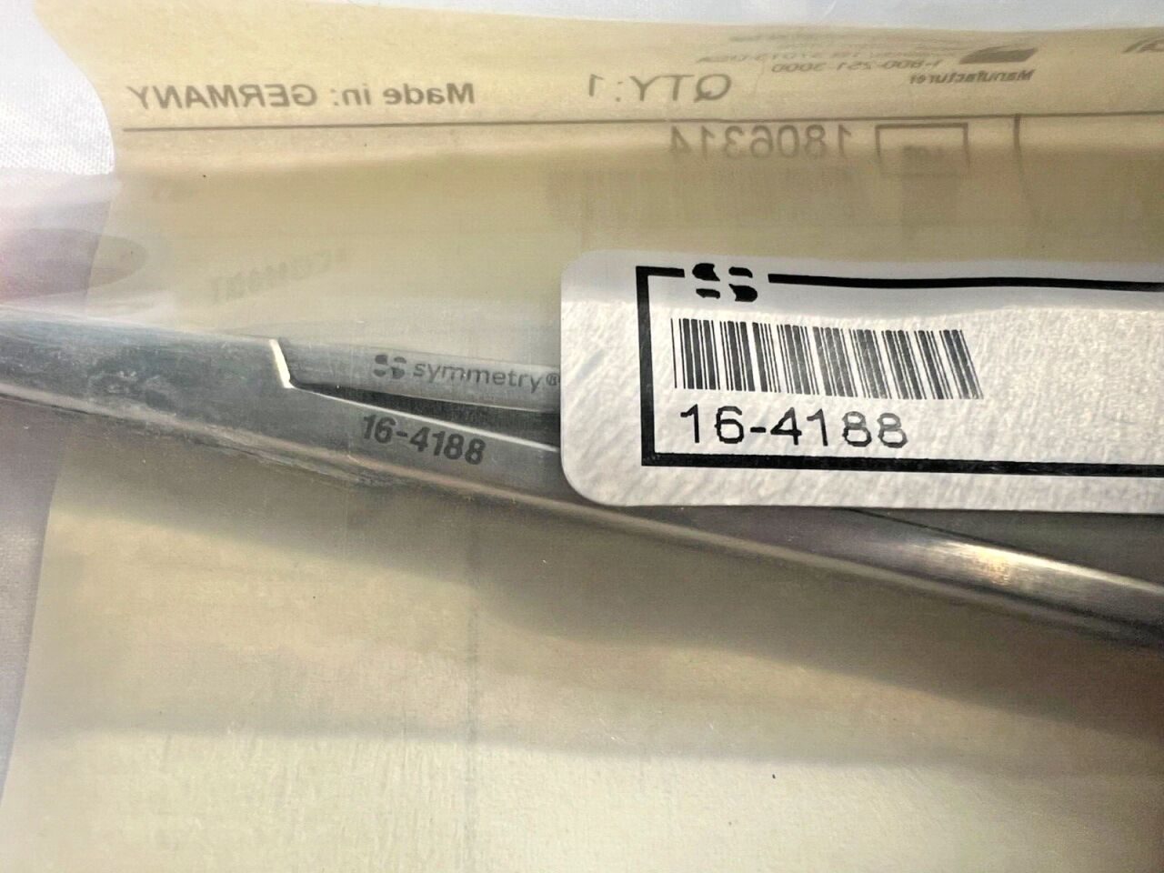SYMMETRY SURGICAL 16-4188 Jacobson Micro Artery Forceps Slight Curve 7" Length — photo 2