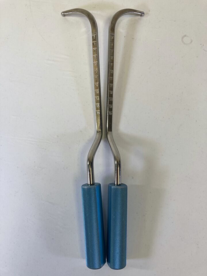 SNOWDEN-PENCER 88-3700 Pair of Agris-Dingman Spatulas Flattened Tip 36cm
