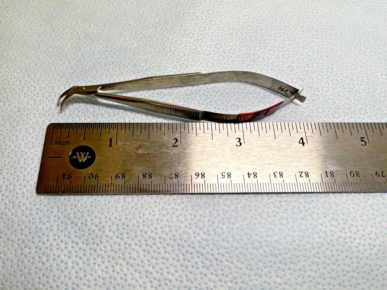 KARL STORZ E3233 Corneal Transplant Scissors Right Curved 12mm X 11mm Blades — photo 5