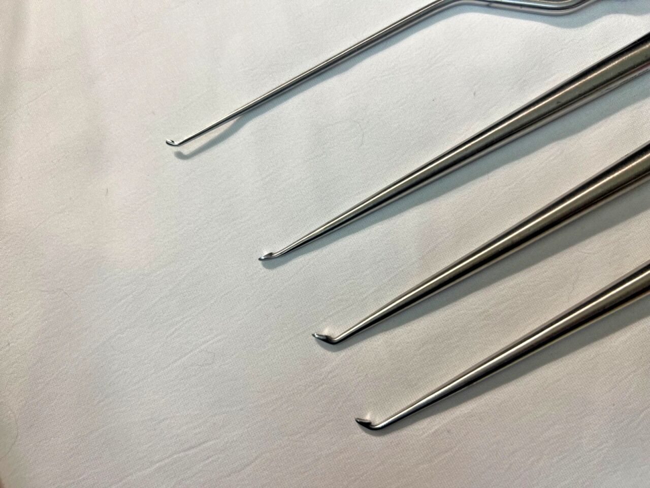 MILLENNIUM Sizes 0,00,0000 Angled & Straight 9" Length Spinal Curette Set — photo 3