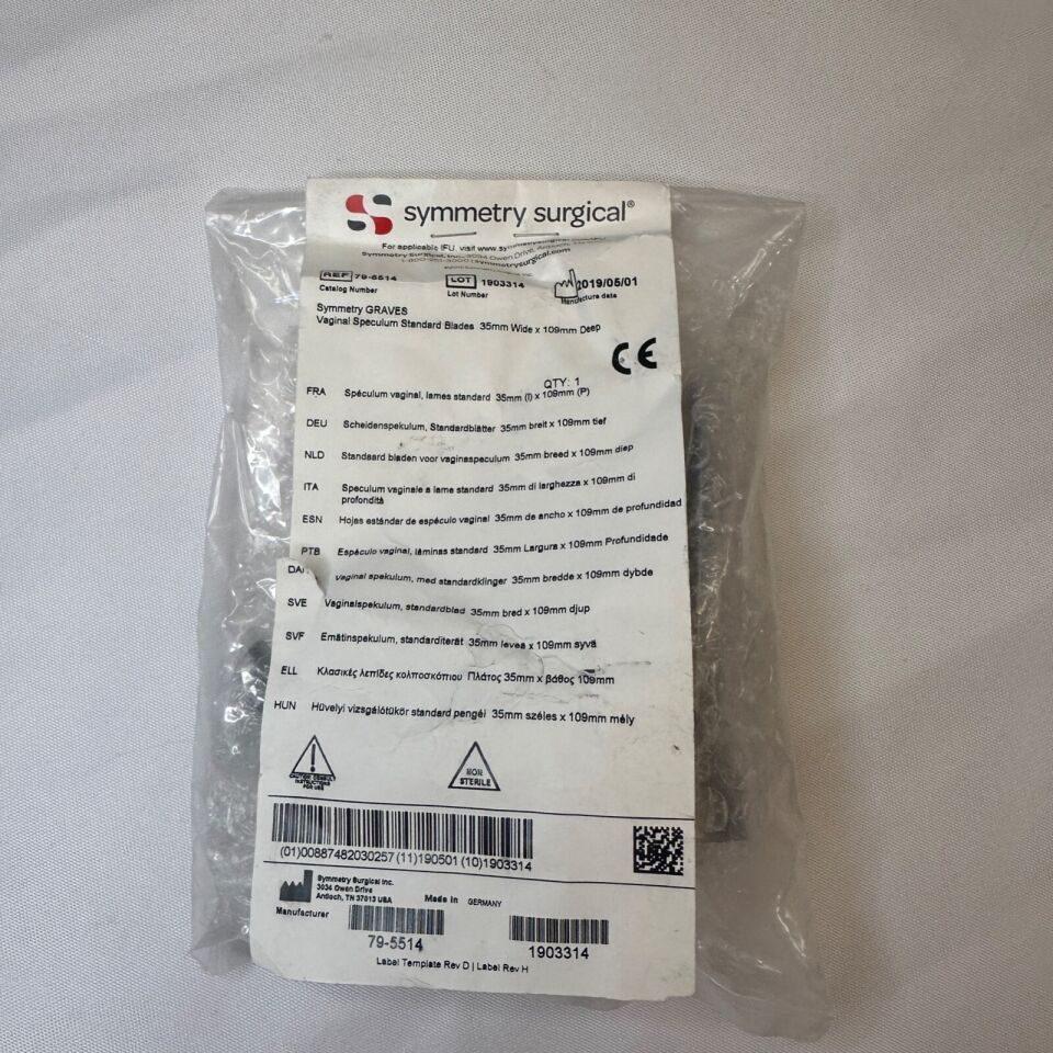 SSI SYMMETRY 79-5514 Graves Speculum Standard Blades 35mm X 109mm Deep — photo 3