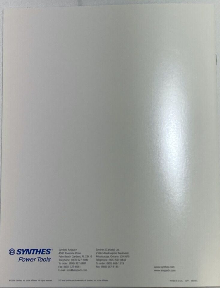 SYNTHES Electric Pen Drive Arthroscopy Shaver System — photo 6