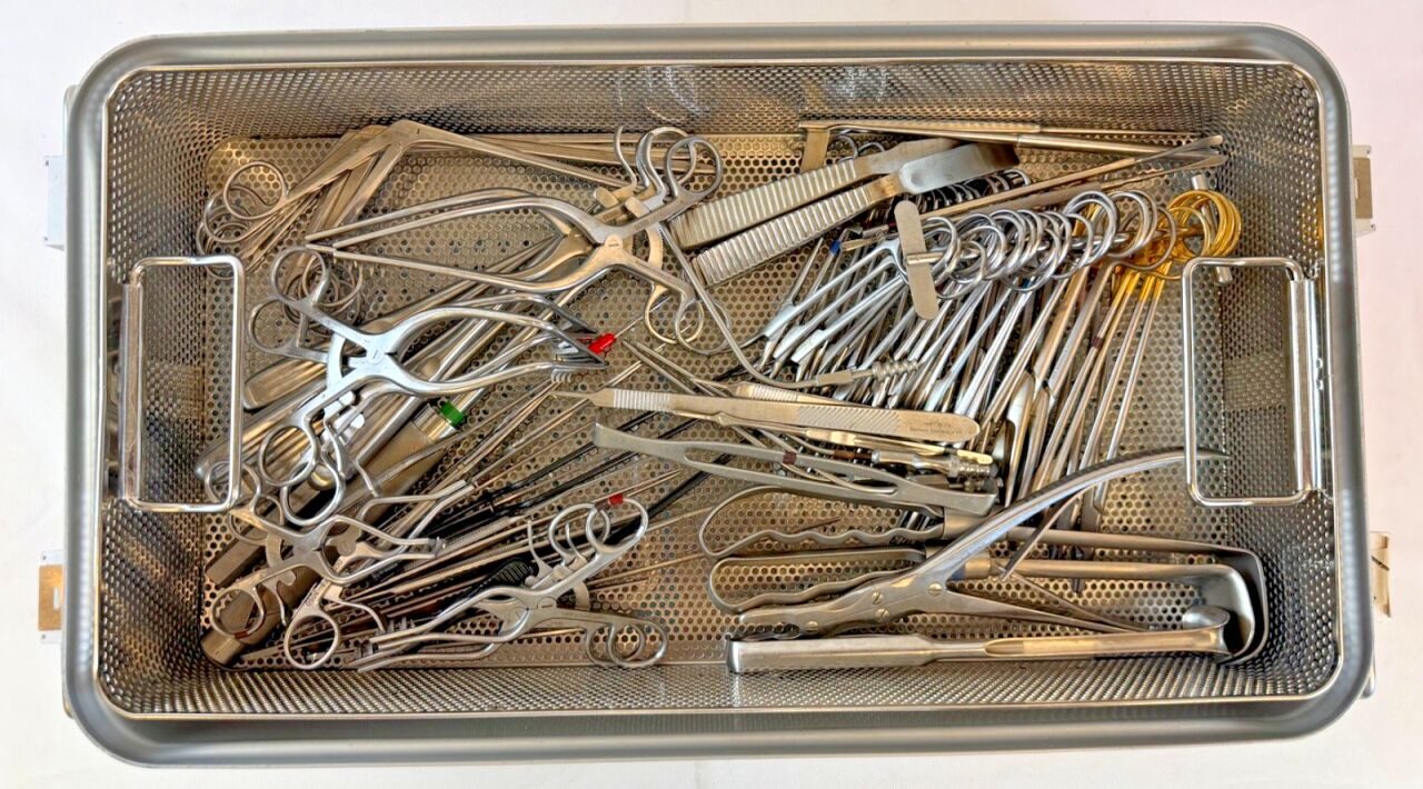 VARIOUS  V. Mueller Jarit Millennium Boss Lumbar Instrument Tray 74 pcs — photo 12