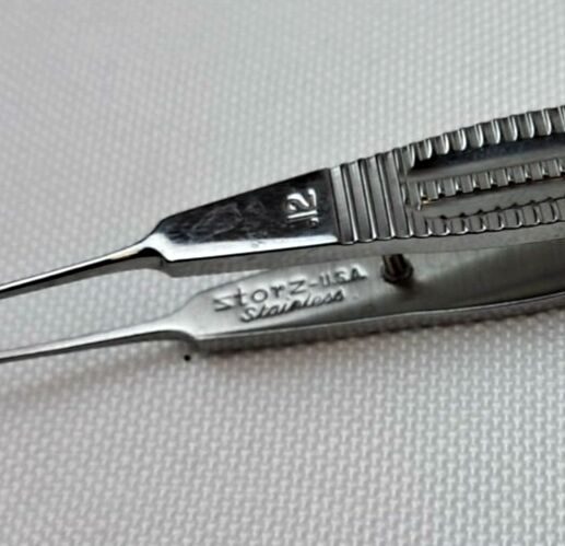 KARL STORZ E1796 Castroviejo Suturing Forceps 0.12mm 4.2" — photo 5