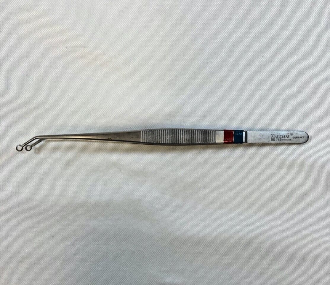 AESCULAP BD765 Hunt Tumor Forceps Angled 5mm Serrated Ring Jaws 200mm Length — photo 1