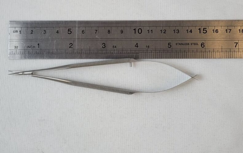 ASSI SAS-15R8 Adventitia and Suture Scissors, Straight, Stainless Steel, 6" — photo 8
