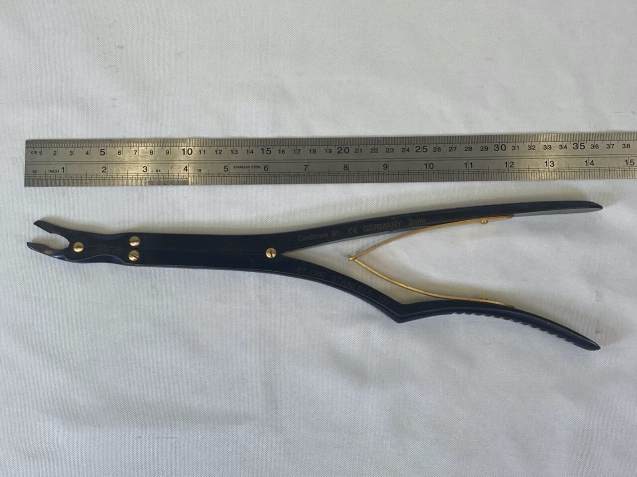 CODMAN 67-7902 Leksell Rongeur Double Action Curved 3mm Bite L — photo 10