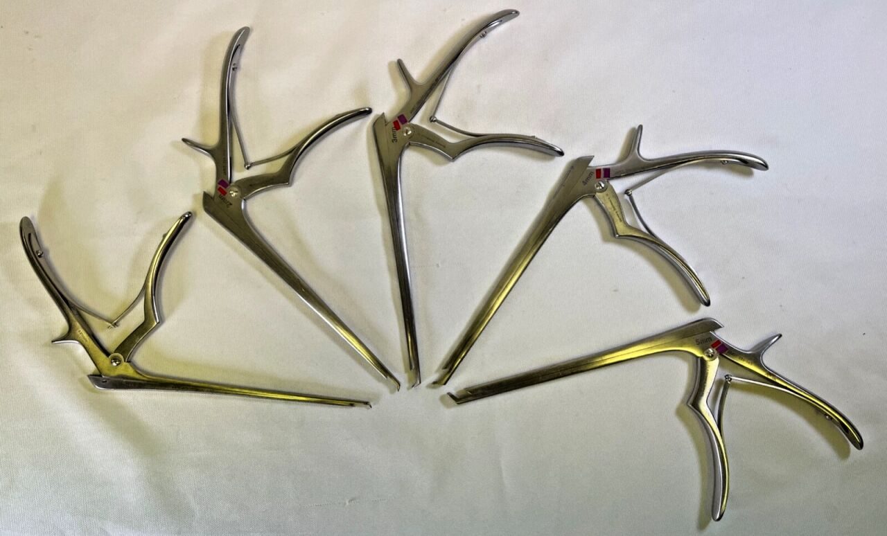 JARIT 1-5mm x 40deg Up x 7" Set of 5 Kerrison Rongeurs — photo 1