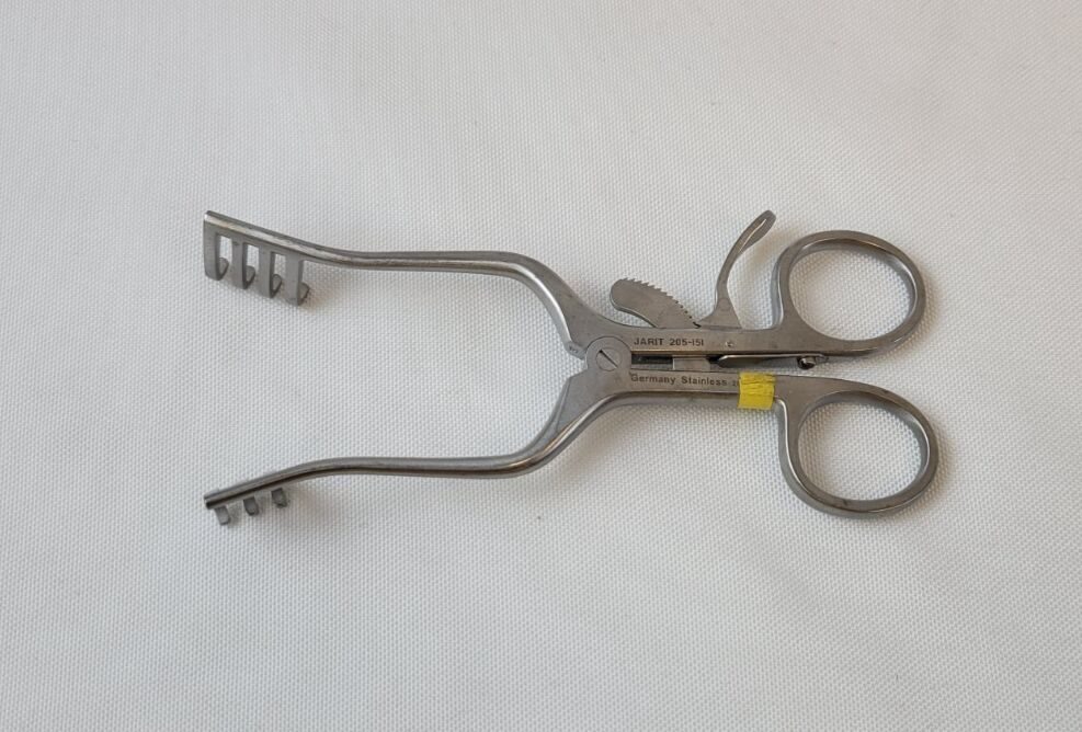 JARIT 205-151 Weitlaner Retractor, Self-Retaining, Blunt, 3 x 4 Prongs, 5-1/2" — photo 2