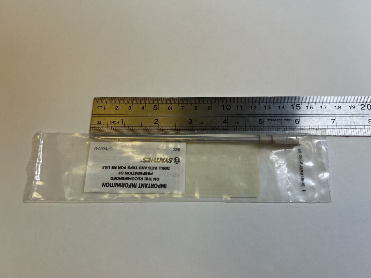 SYNTHES 511.417 4.0mm 3-Flute Drill Bit w/ Brad Point (NEW) Drill Bit — photo 1