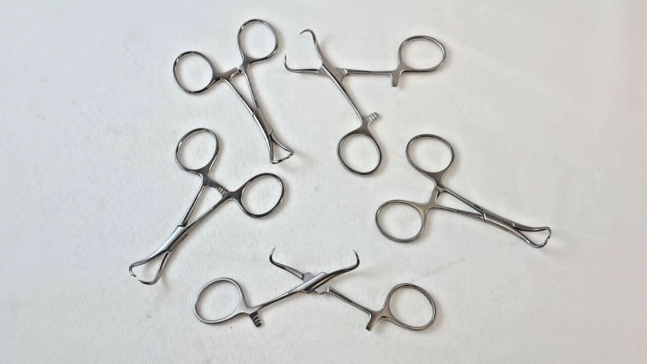 SYMMETRY 17-5508/33-5000 Backhaus Towel Clamp Sharp Tips - Lot of 5 — photo 2