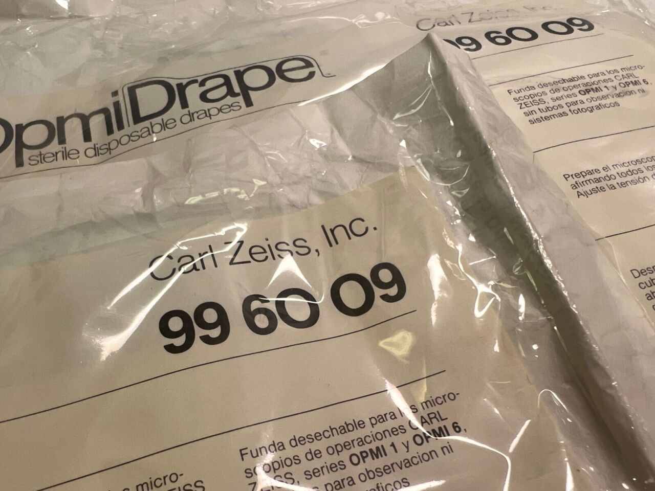 CARL ZEISS  Lot of 3 OPMI Drape Sterile Disposable Drapes For OPMI 1 & OPMI 6 — photo 2
