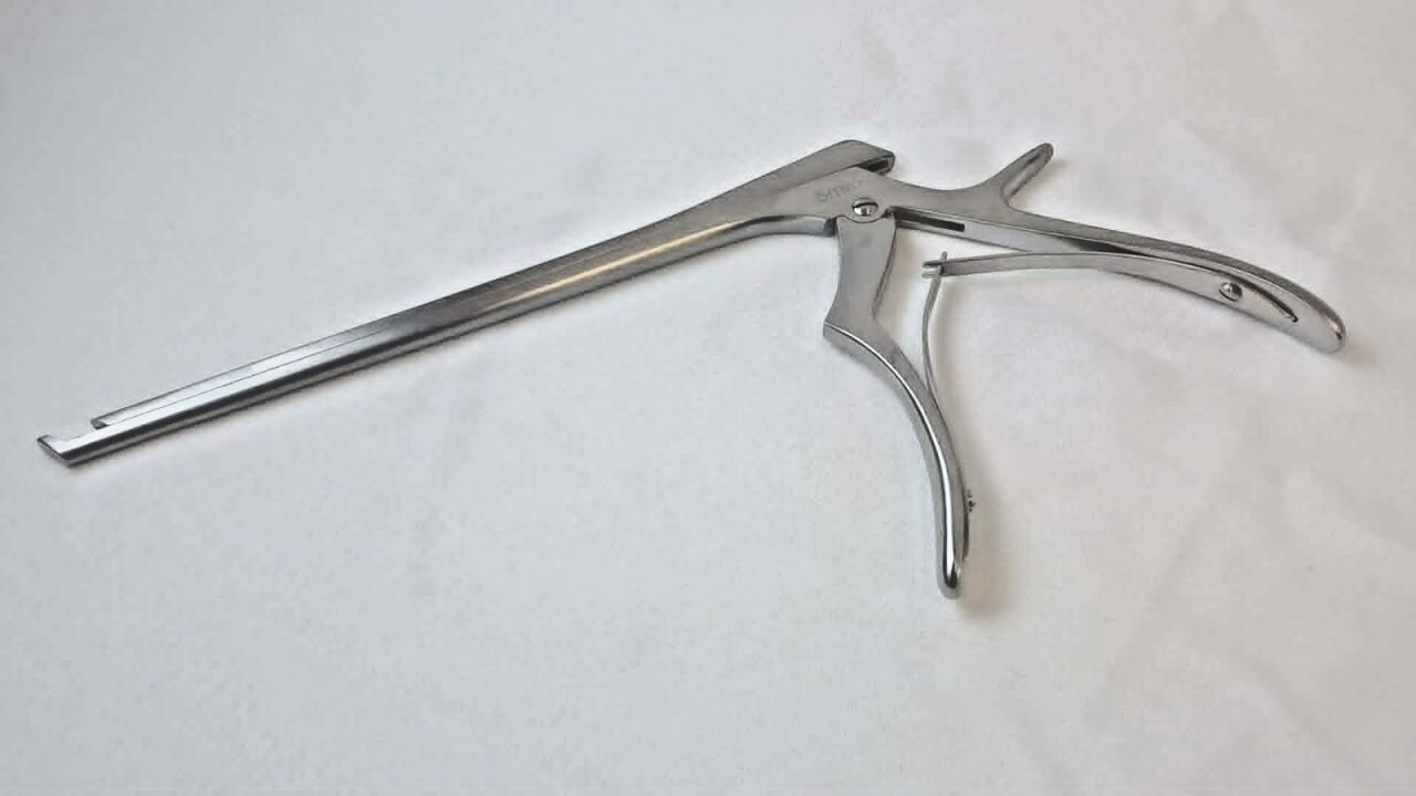 JARIT 281-063 Kerrison Laminectomy Rongeur 5mm 40deg Up Bite 7-7/8" — photo 2