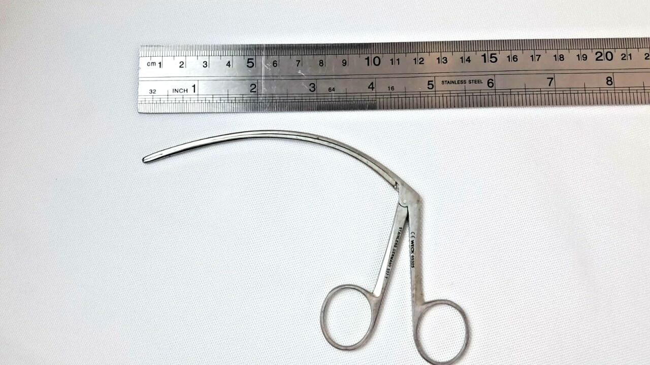 WECK 65325 Carroll Tendon Retriever Forceps Serrated Curved 5-3/4" — photo 6