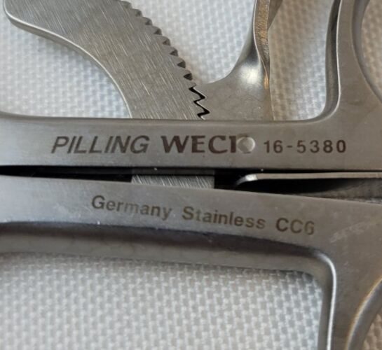 PILLING 16-5380 Beckman-Weitlaner Retractor, Blunt, 4 X 3 Prong, Hinged, 6" — photo 7