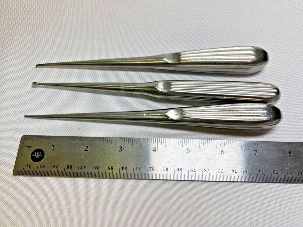 V. MUELLER  Set Of 3 Boss Instruments Bone Cup Curettes Spinal — photo 4