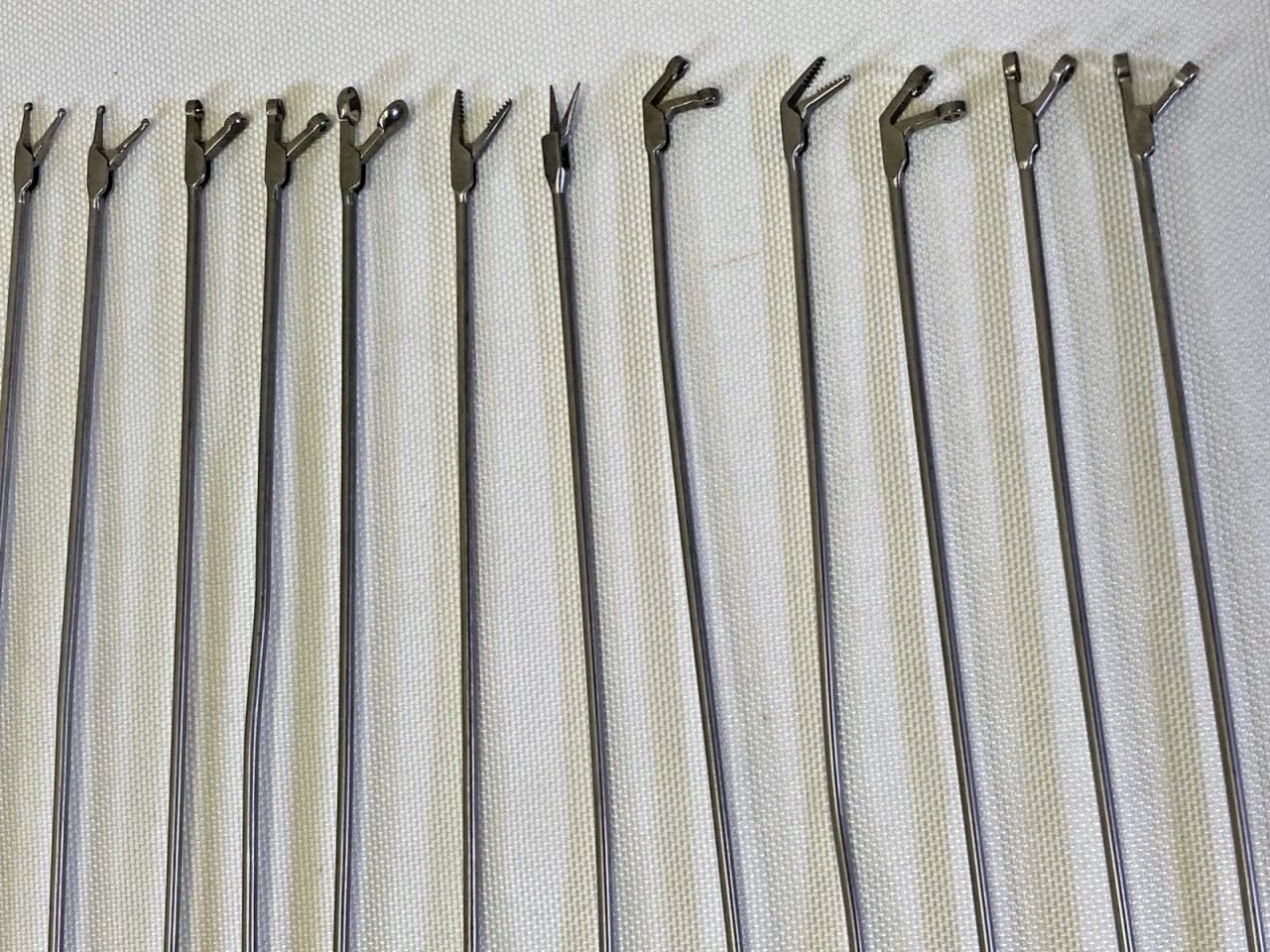 SEC SURGICAL ENTERPRISE Various 13 Piece Endo Neuro Malleable Rotating Forcep Set w Case — photo 15