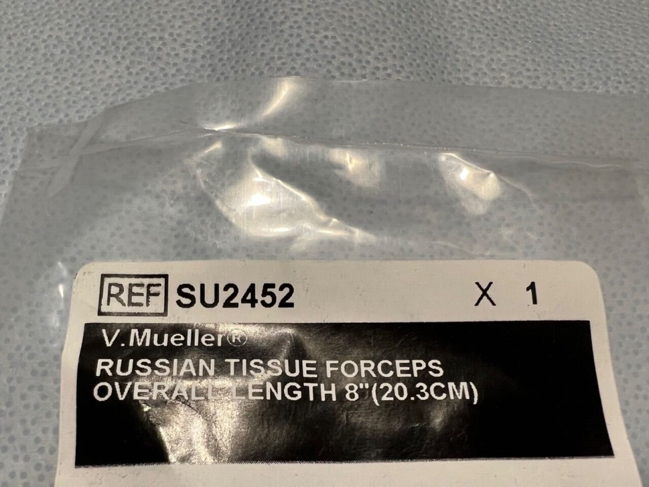V. MUELLER SU2452 8" Straight Russian Tissue Forceps — photo 2